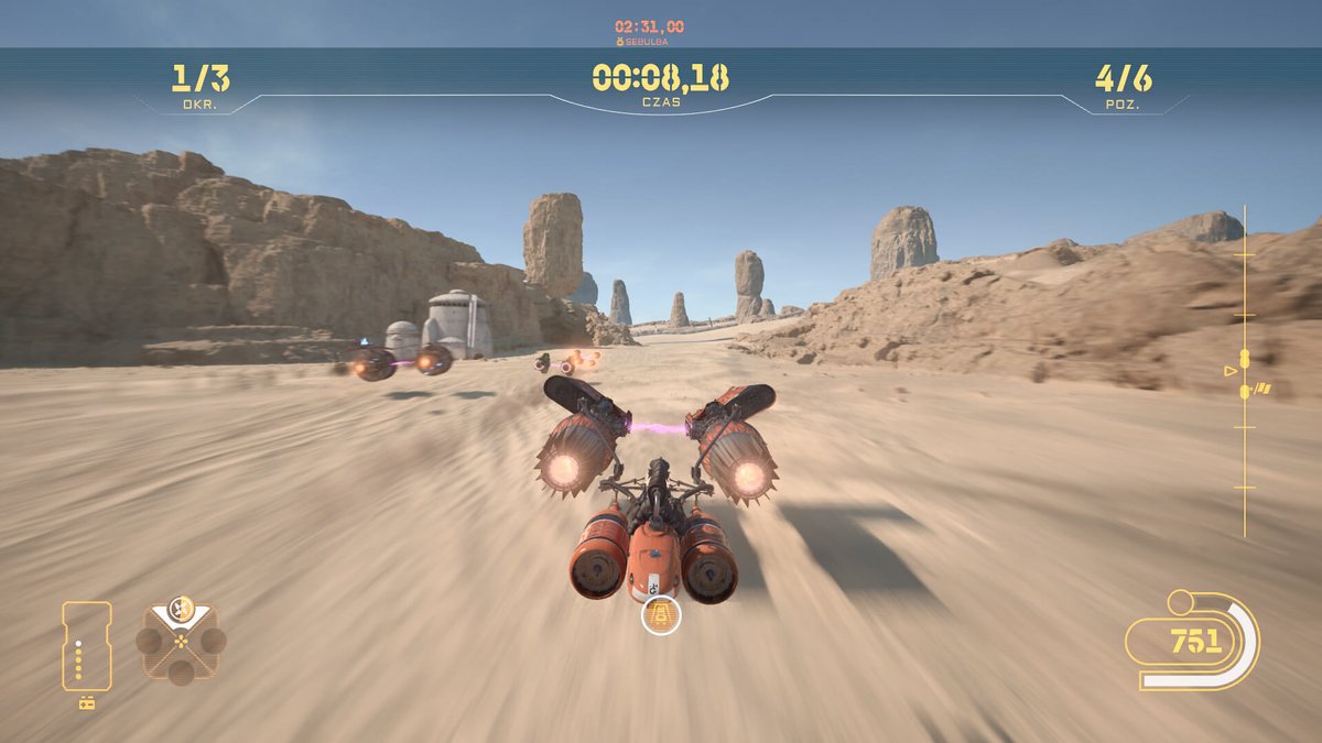 Podracer Sebulby w Galactic Racer